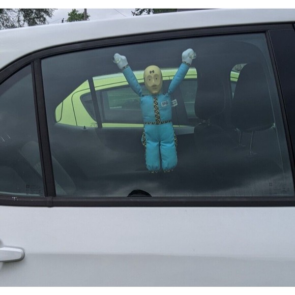 Crash Dummy window doll. Bing plush Suction cups. Vintage 1992 Play By Play - Picture 8 of 8